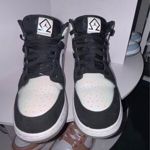 Jordan Black and White Sneakers